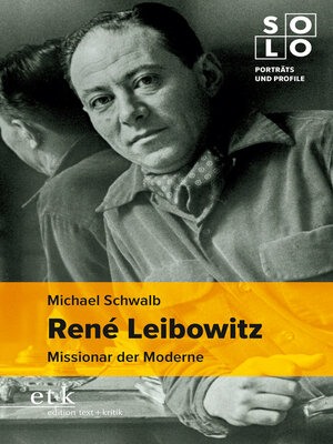 cover image of René Leibowitz